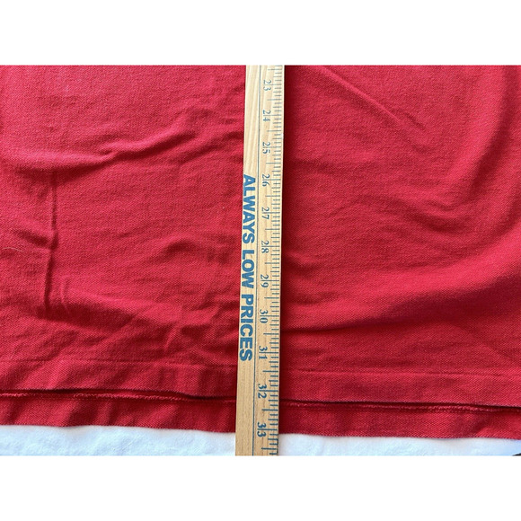 Polo Ralph Lauren, Golf Shirt Mens 2XLT Red w/Navy Blue Pony Preppy - Picture 8 of 12
